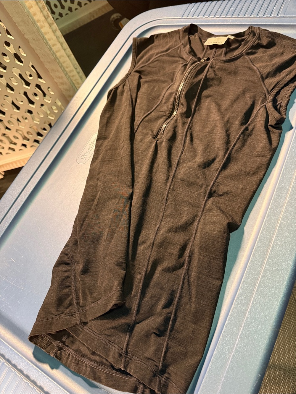 Athleta Black Men's Zip-Front Sweatpants Joggers
